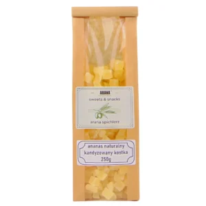 Ananas kandyzowany naturalny kostka 250g